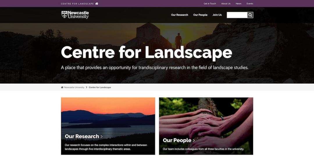 Centre for Landscape screenshot