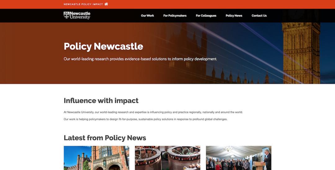 Policy Newcastle screenshot