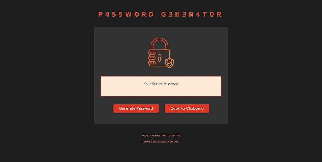 Password Generator screenshot