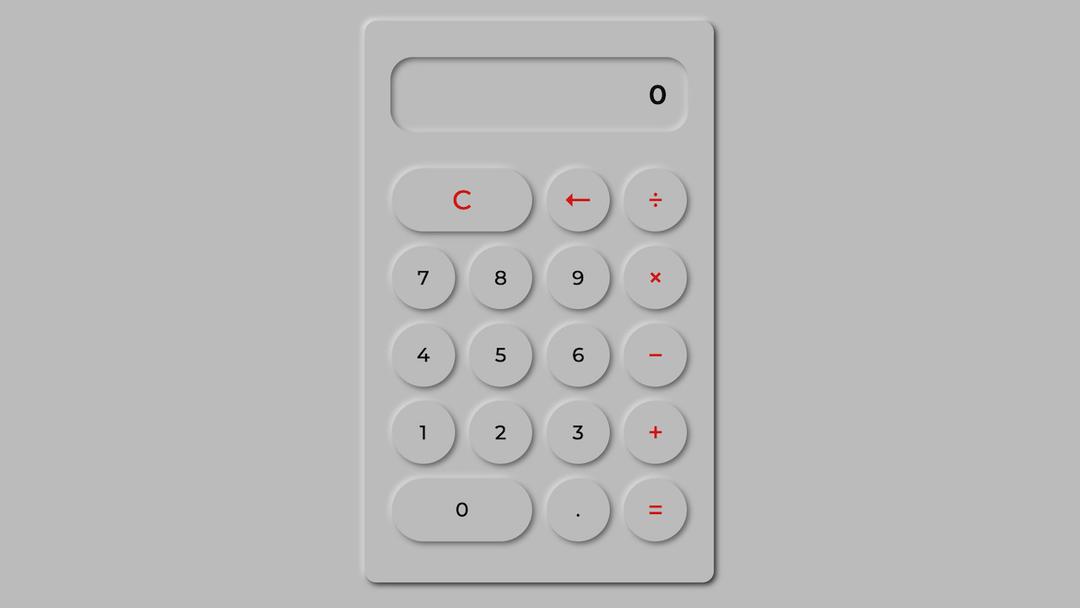 Simple calculator screenshot