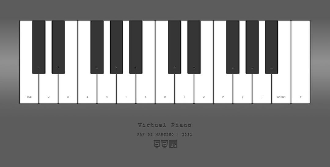 Virtual piano screenshot